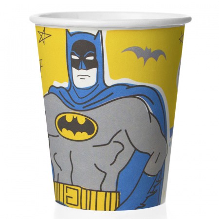 Набор стаканов бумажных , "Бэтмен", 250 мл , (6 шт/уп), 302602