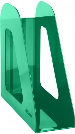 Лоток для бумаг вертикальный "Стамм" Фаворит 1 секция зелёный, ЛТ-30557