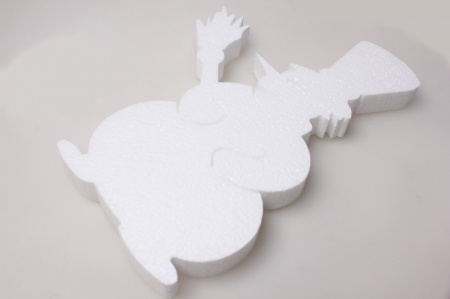 Изображение Снеговик пенопласт 17 см. в ассортименте от интернет-магазина КИТ