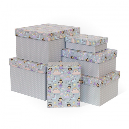 Коробка подарочная "Моя принцесса", прямоугольная, 170х130х70 мм, (Серия 6в1), 9296