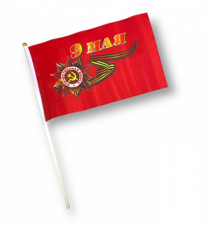 Флаг 25 х 15 см., на палке, 12 шт./уп., ФА-103011