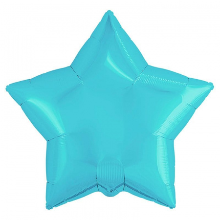 Шар (19''/48 см) Звезда, Нежно-голубой, (1 шт/уп), 757468