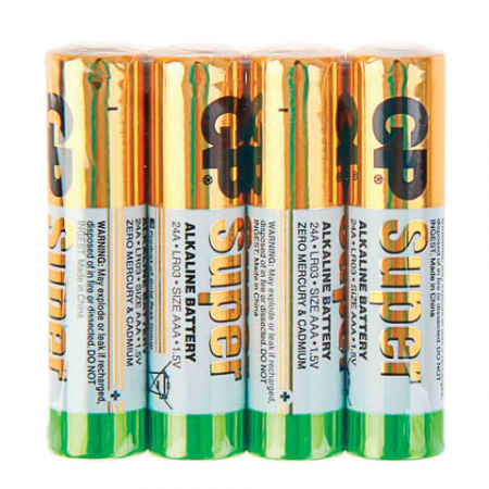 4 шт Батарейка GP Super LR03, 24A, size AAA