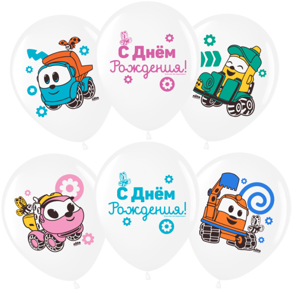 Шар 'Deco Bubble', 18;46 см, Розовые драконы, прозрачный, 1 шт;уп, 550180